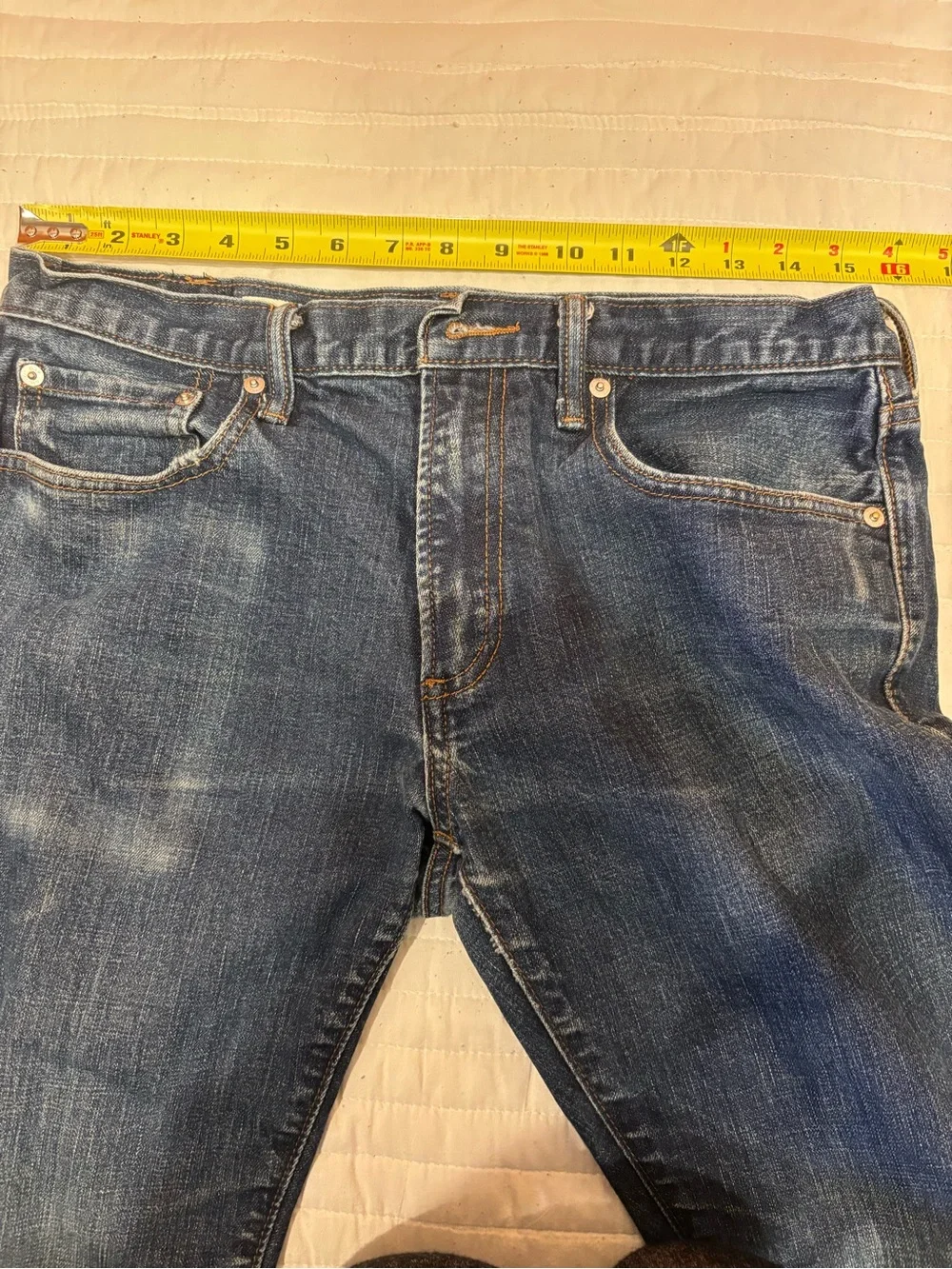 Gap 1969 Skinny Jeans Mens 32x30 Blue Dark Wash Denim Jeans